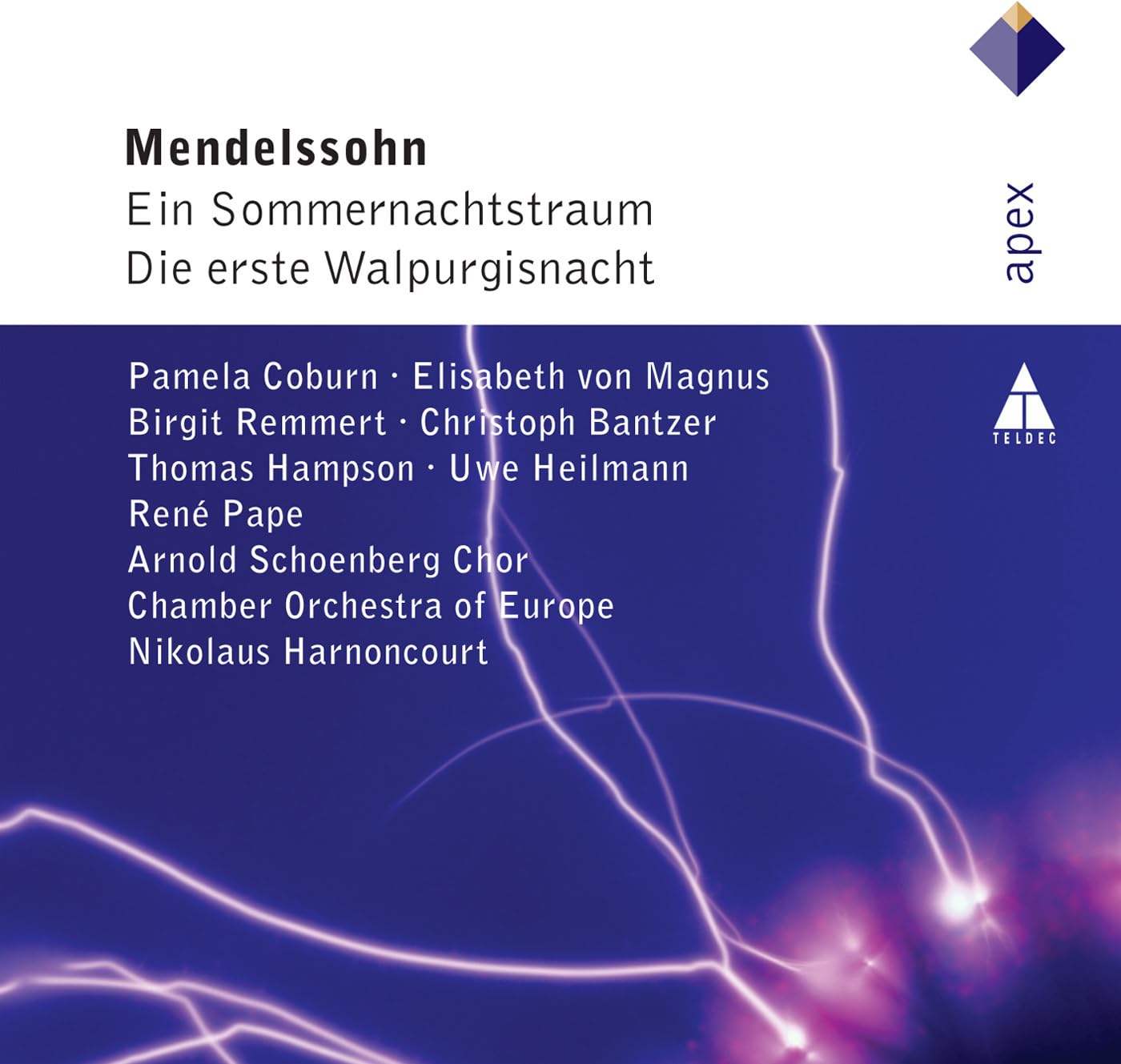 Mendelssohn: Ein Sommernachtstraum die Erste Walpurgisnacht [Audio CD] Mendelssohn, Felix; Coburn, Pamela; Von Magnus, Elisabeth; Remmert, Birgit; Bantzer, Christoph and Hampson, Thomas