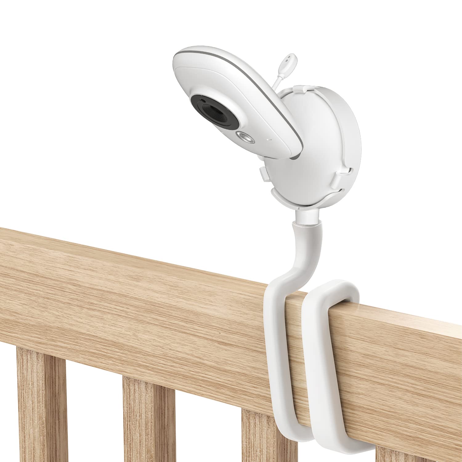 HOLACA Soporte de clip para vigilabebés BOIFUN/GHB/TakTark con cámara LCD digital de 3,2 pulgadas, soporte flexible para cuna compatible con GHB ABM600 y VSIFEHSO vigilabebés Caméra 720P