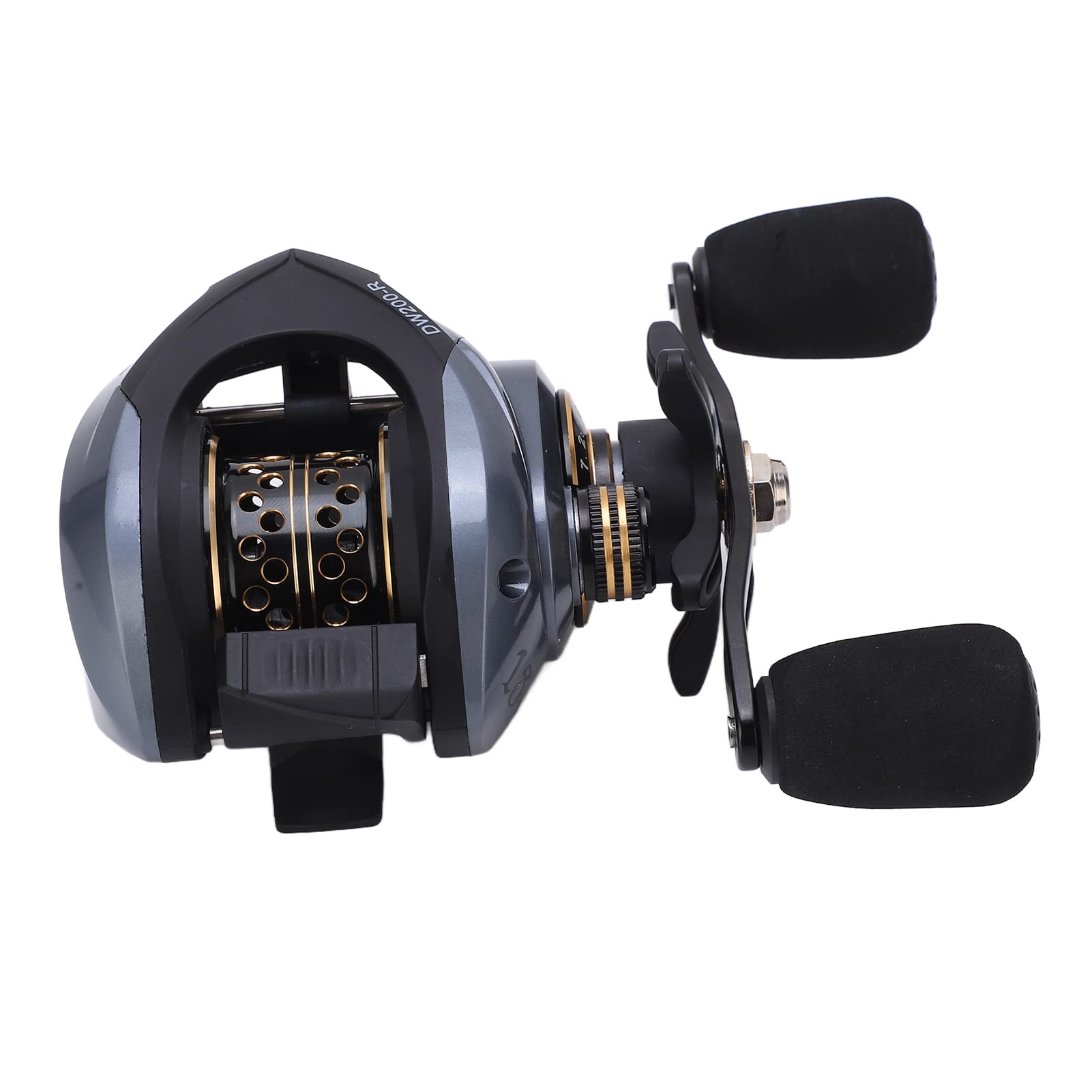 Tbest Mulinello da Lancio Left Hand 7.2:1 Rapporto, Bobina, per Pesca | 18+1 Bearings, Dual Brake Systems, Lure Fishing, Freshwater Saltwater Use