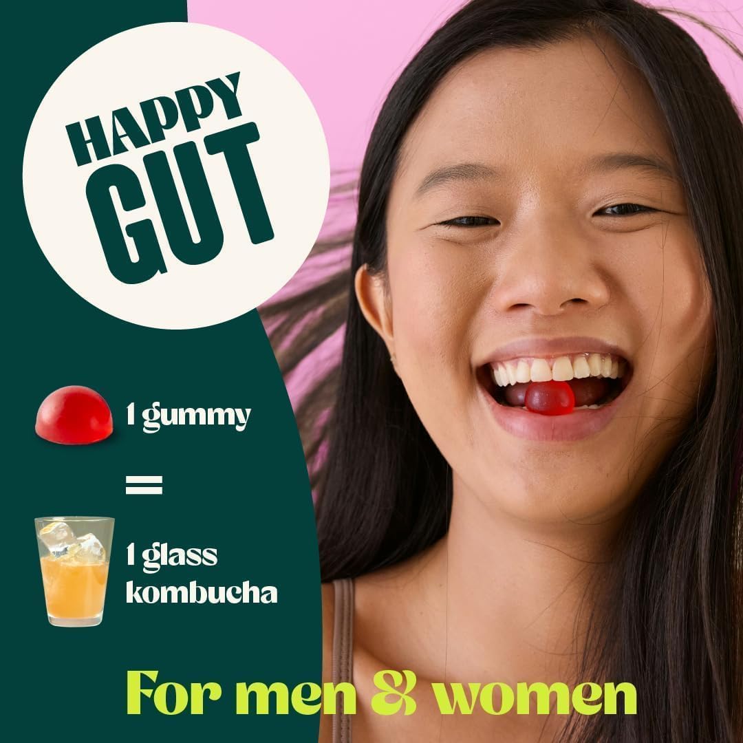 Probióticas de Kombucha con sabor a frutos rojos para salud intestinal