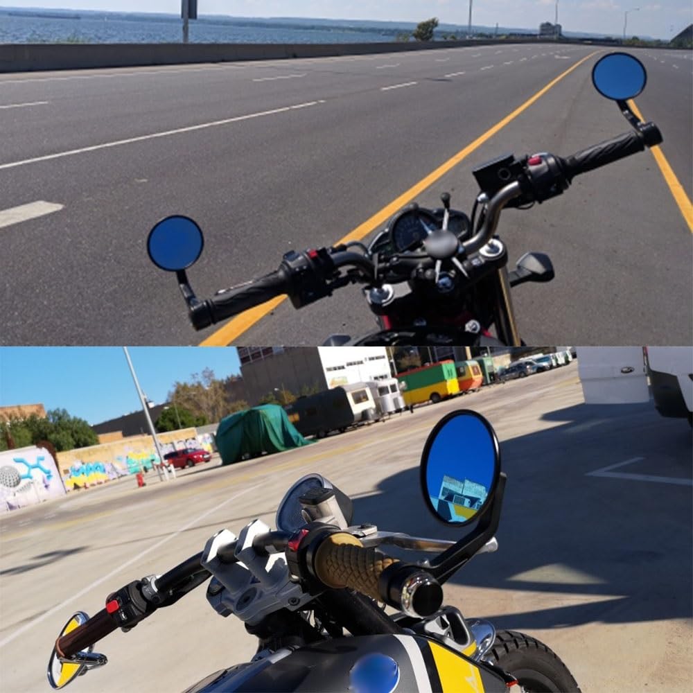Rétroviseur Guidon Moto Universel 22mm CNC Aluminium XMAX 300 TMAX 530