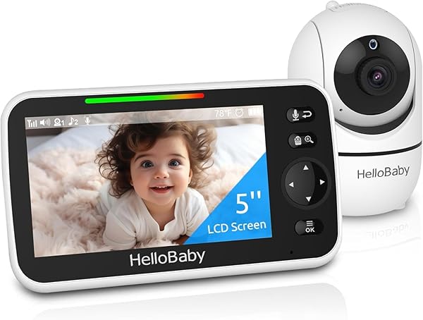 HelloBaby 5" Monitor 355° Pan/Tilt 1
