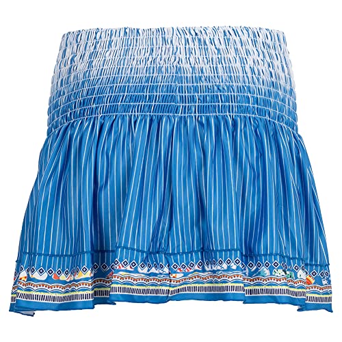 Lucky In Love Long Dreamin Smocked Aegean Blue 14In Womens Tennis Skirt Aegean Blue 471 M #TOP2