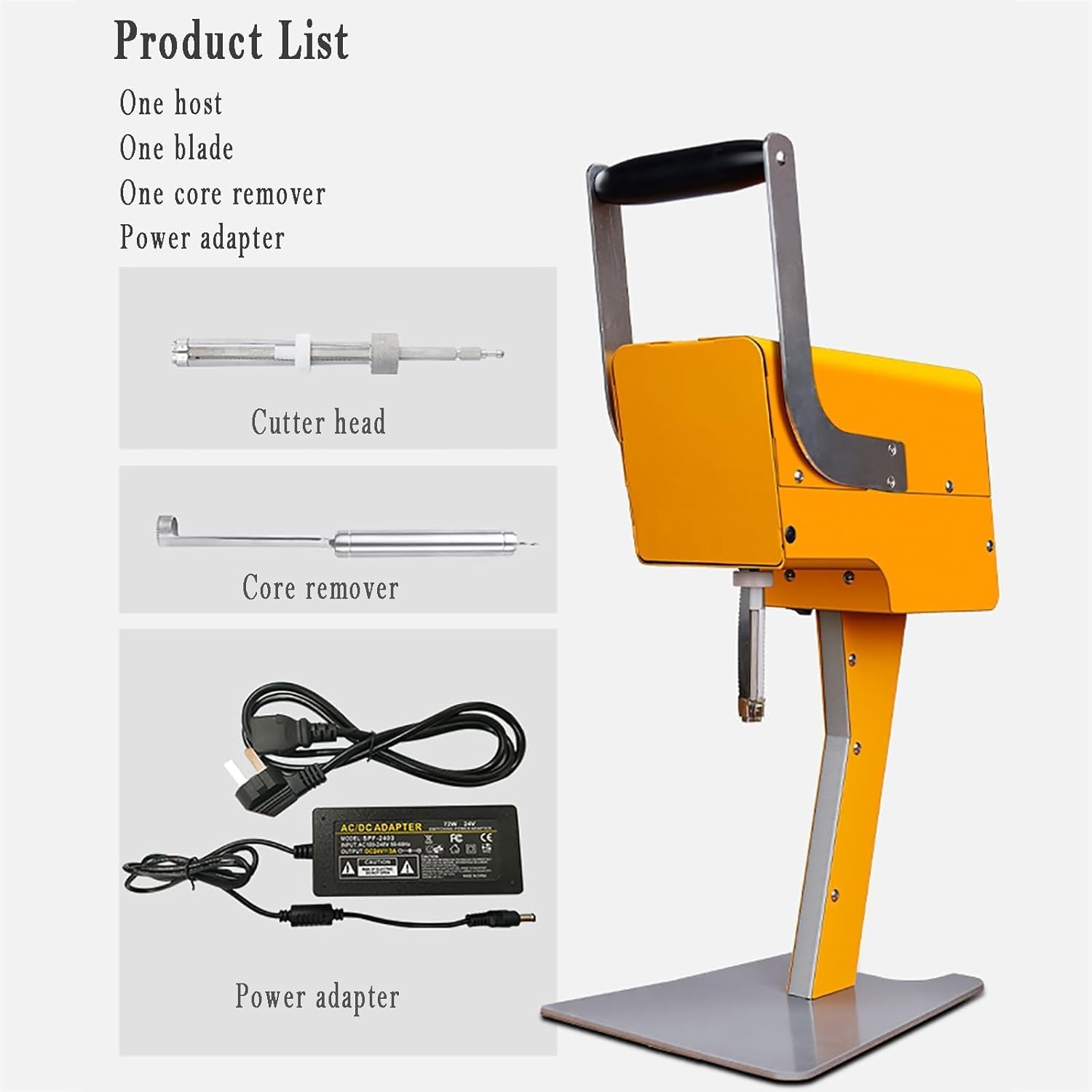 Exprimidor de cítricos eléctrico, Extractor de Jugo Comercial de Acero Inoxidable, fácil de Limpiar,No Requiere PeladoProducción Rápida En10S, Ideal para Tiendas de zumos y restaurantes