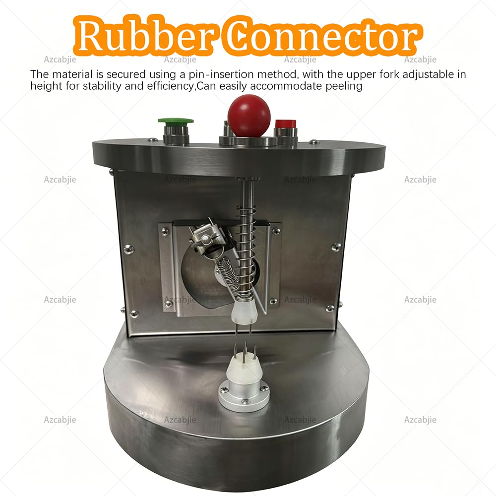 Peladora De Frutas Eléctrica Totalmente Automática De Acero Inoxidable, 500 Unidades/Hora,con Grosor De Pelado Ajustable, Funciona con Melocotones, Limones, Tomates Y Hortalizas De Raíz