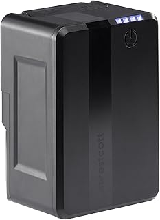 Westcott MV95 Mini V-Mount 14.8V Lithium-ion Battery (95Wh) - Portable V-Mount Battery for Photography and Video Lighting and Camera Accessories