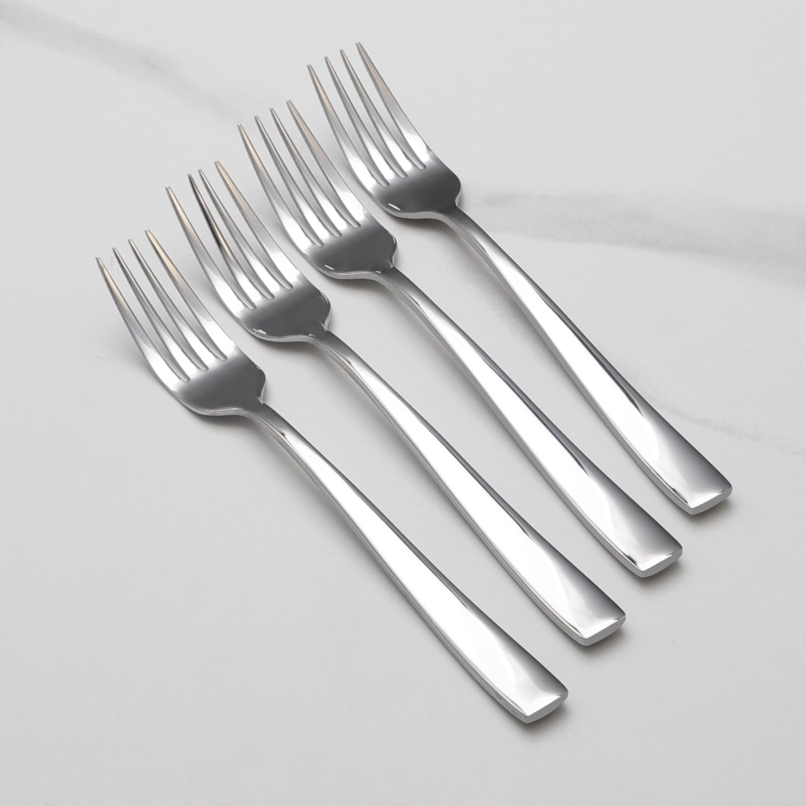 8-Piece Dinner Forks Set, Food Grade Stainless Steel Silverware Fork, Flatware Forks Use for Home, Kitchen, Restaurant, Dishwasher safe - 8.1 Inches — Amazon image 7