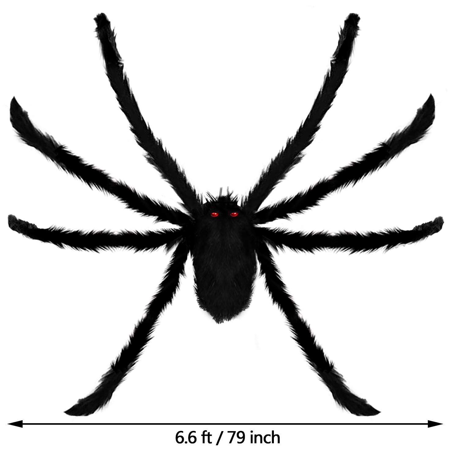 Snapklik.com : HBlife 6.6FT Giant Hairy Spider Halloween Decorations ...