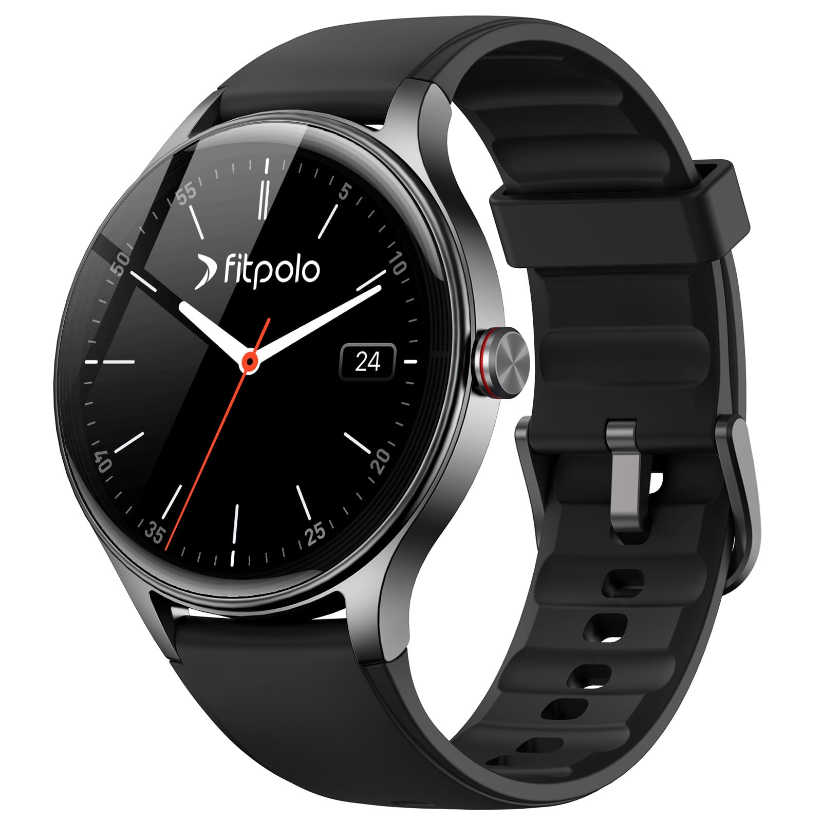 Smartwatch Damen Herren Rund, 1.57" HD Smart Watch mit Telefonfunktion, Fitnessuhr mit Herzfrequenz Kalorien Schlaf Schrittzähler, 120+ Sportmodi IP68 Wasserdicht Sportuhr für Samsung iOS Android