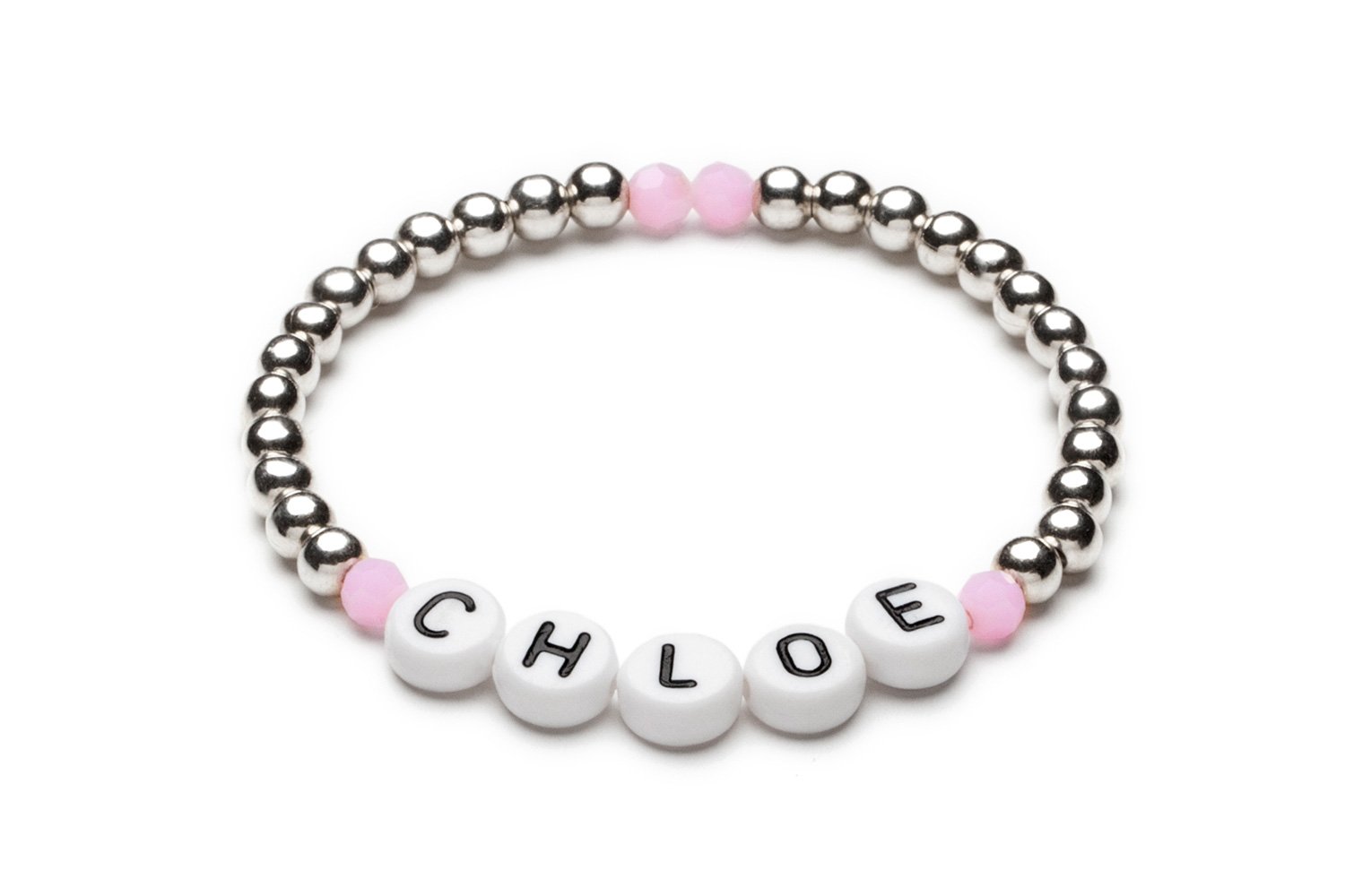 Pulsera identificativa CHLOE en plata ley 4 mm joyería fina 4