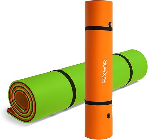 PEXMOR Alfombrilla flotante de espuma de 5 pies, 8 pies, 9 pies, 18 x 6 pies, para recreación acuática y relajación para piscina, playa, lago, río,