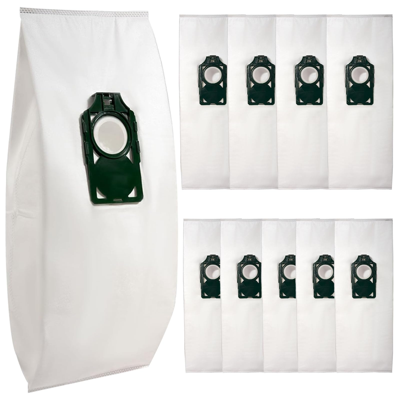 10 Pack Replacement HEPA RLH-6 Vacuum Bags for Riccar SupraLite R10S R10D R10O R10SAND Simplicity Freedom R10S R10D S10P S10SAND Upright Vacuums Cleaner Filter #Part RLH6 SLH6