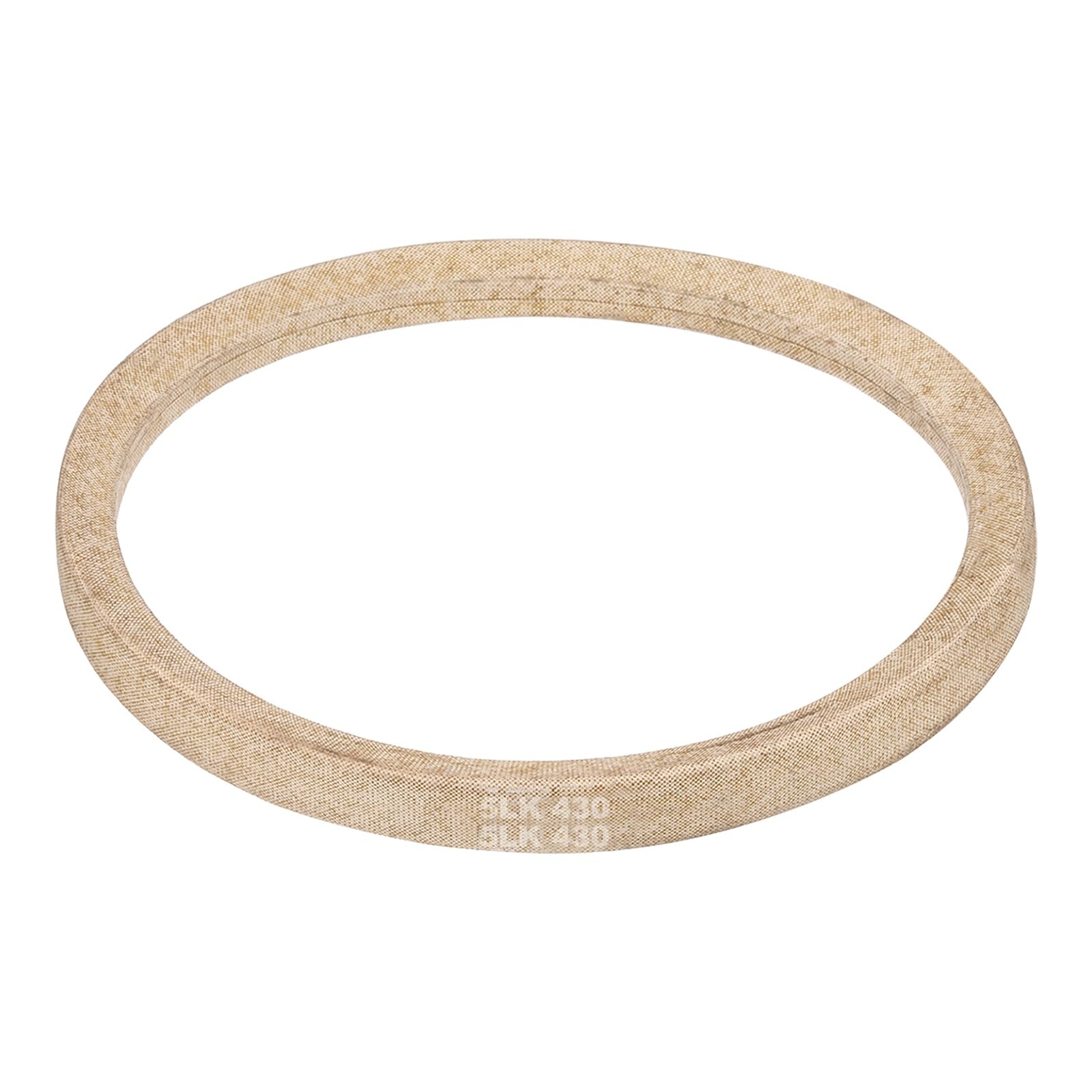 sourcing map 5LK430 Lawn Mower Deck Belt, 29" Length 5/8" Width 7/16" Thick V-Belt Reinforced with Aramid Fiber Cords, Dry Fabric Wrapped Belt for Lawn & Garden Machinery, Riding Mowers