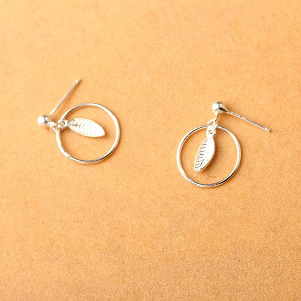 RWRAPS Orecchini da Donna, Orecchini in Argento Sterling 925 Orecchini da Donna Orecchini Pendenti con Piume d'Argento Spazzolato Gioielli Nazionali del Vento dell'orecchio, Argento,