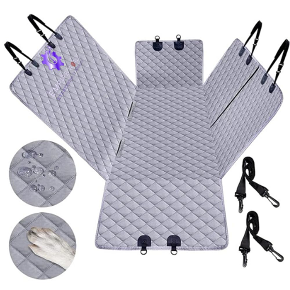 EMPIRE WORLD Dog Car Seat Cover for Back Seat Grey | 100% Water Resistant Anti-Slip Dog Seat Cover Protector | Washable Car Seat Covers for Cars, Trucks and SUVs (Grey, Large : (52x59 Inch))… (B0CMHW9N8X) Amazon Price History, Amazon Price Tracker