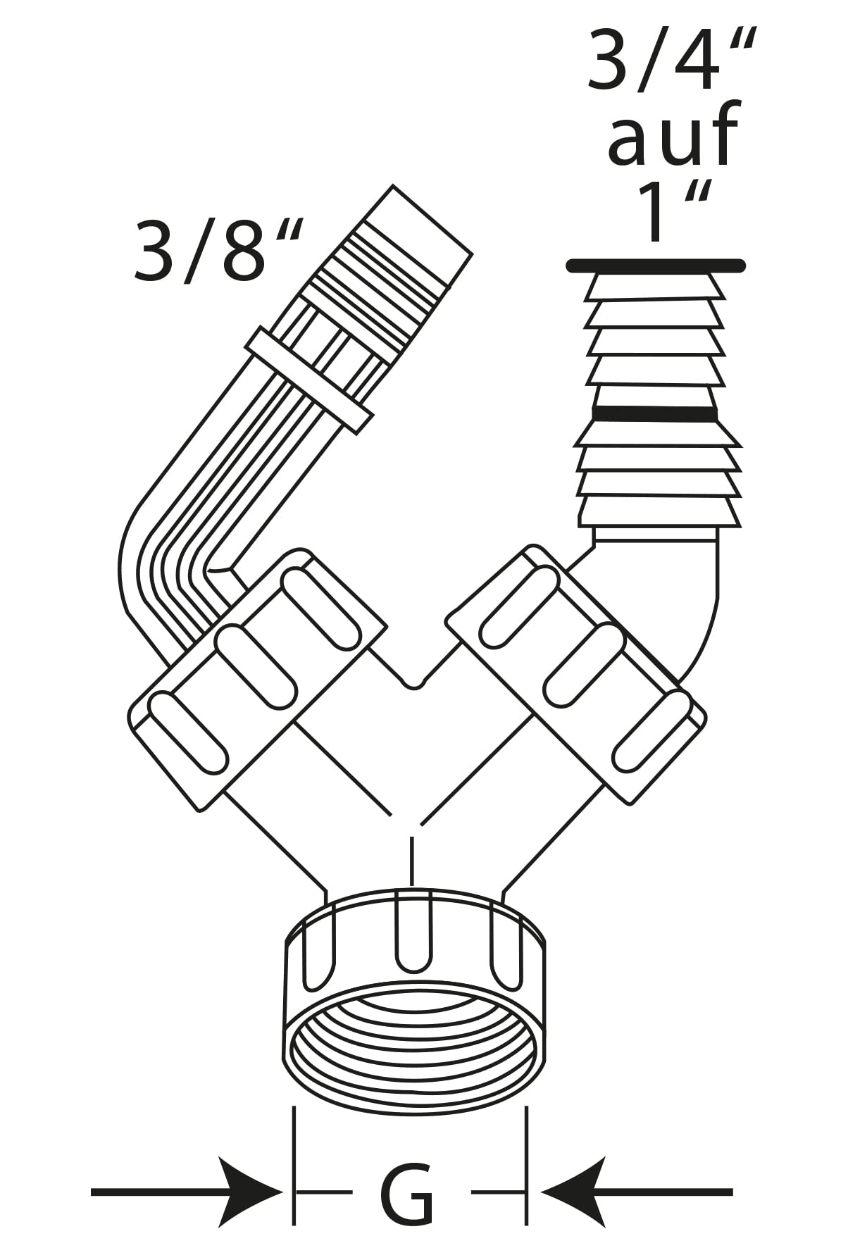 Otto Haas 2937 kondensat, biały, przyłącze urządzenia 1", 3/4" na 1" i 3/8"