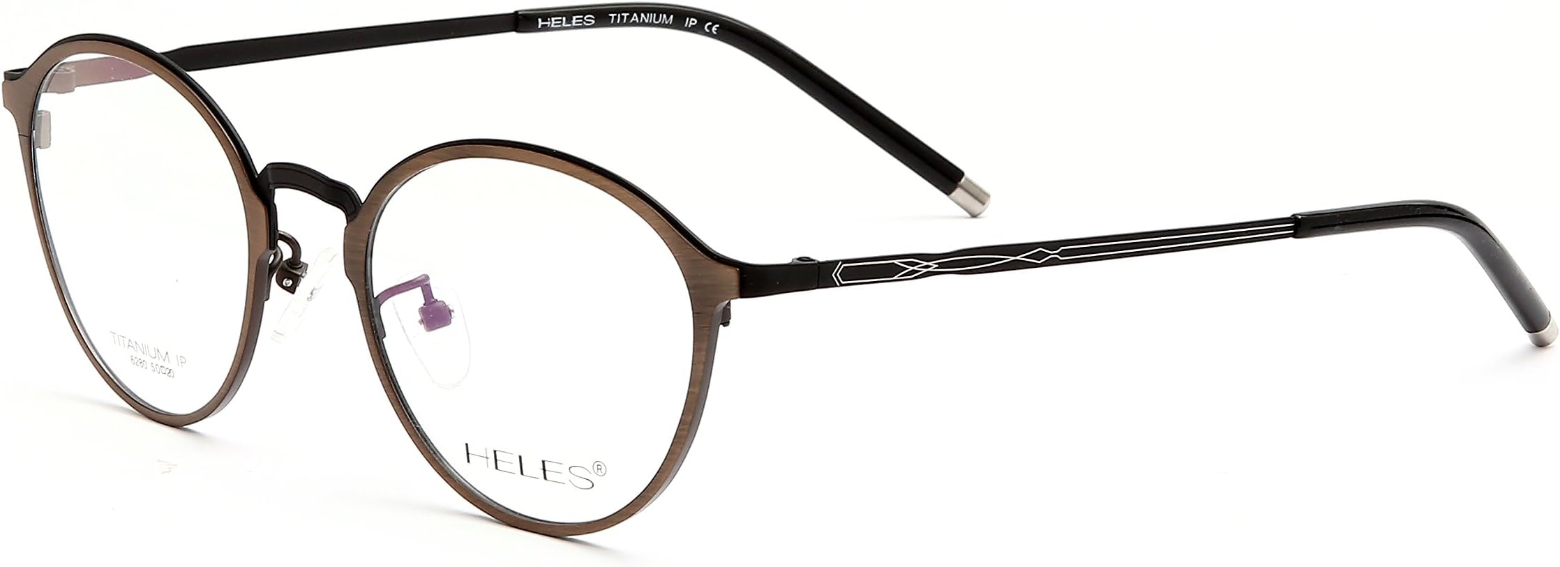 Heles Unisex Classic Retro Pure Tianium Full Rim Optical Frame Eyeglasses