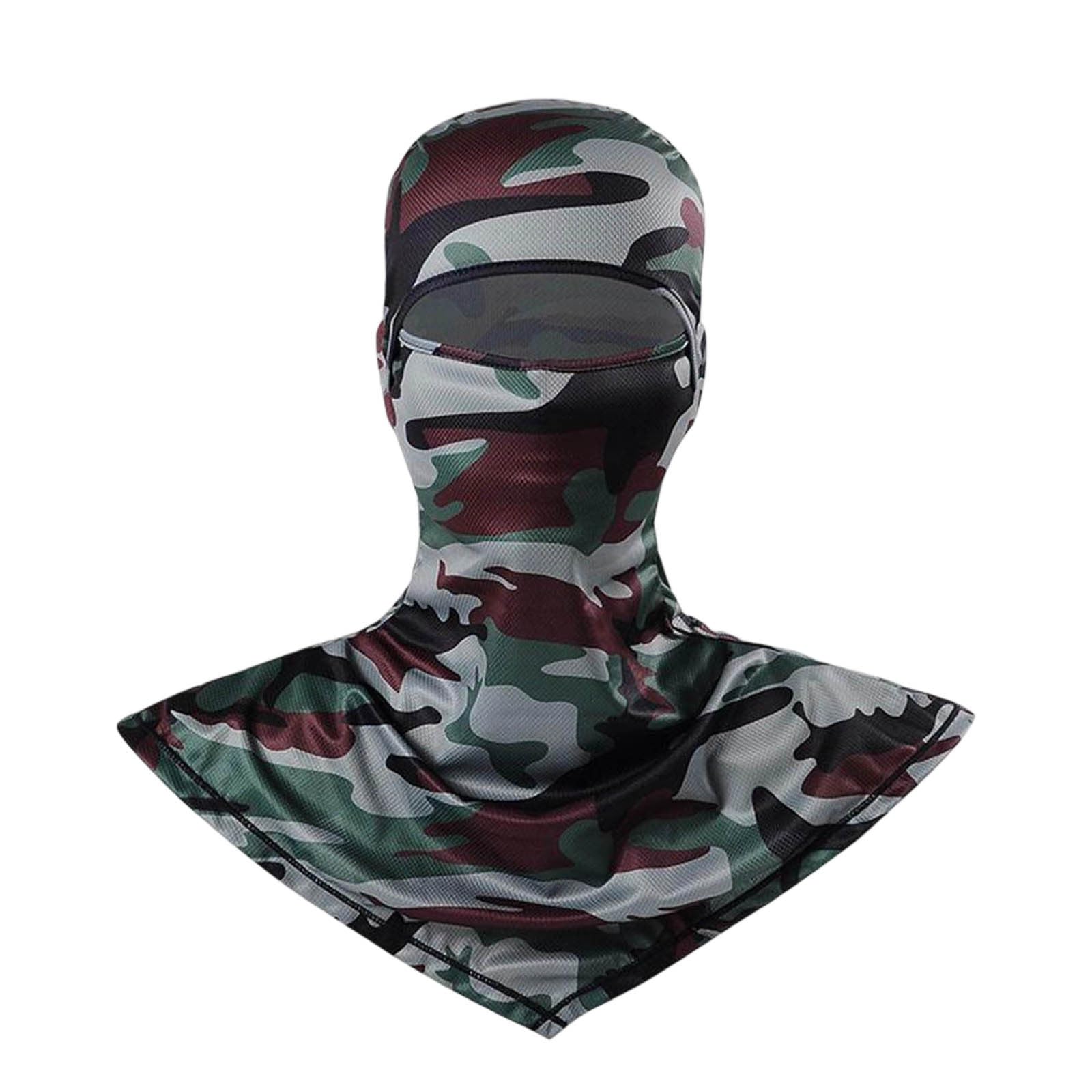 Bandana - Máscara de cobertura facial para mujer, bufanda, camuflaje, cuello, protección solar, absorbente, transpirable, transpirable, para protección solar