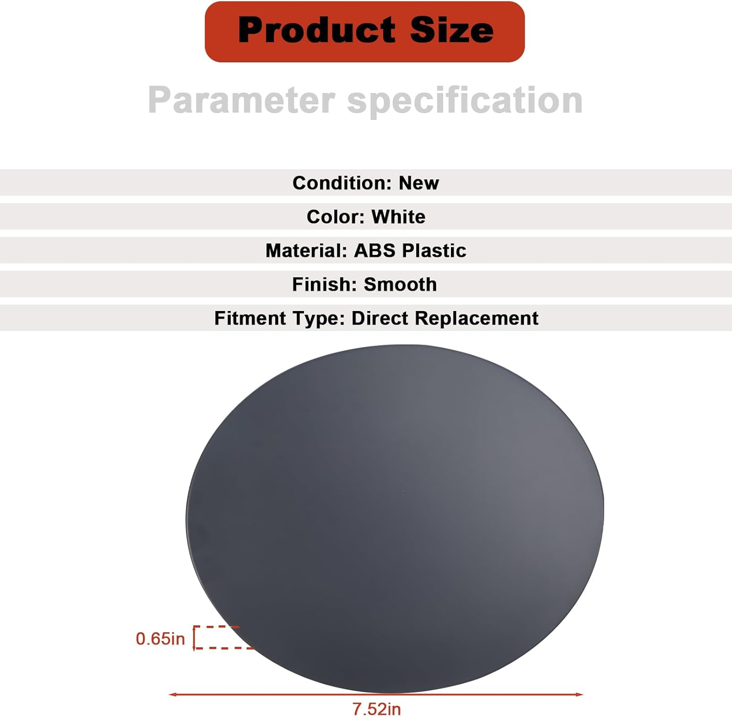 BB5Z-78405A26-APTM Fuel Filler Door Gas Tank Cap Cover Fit for Ford Explorer 2011-2019, for Ford Police Interceptor Utility 2013-2019, Replace BB5Z78405A26APTM (Primer)