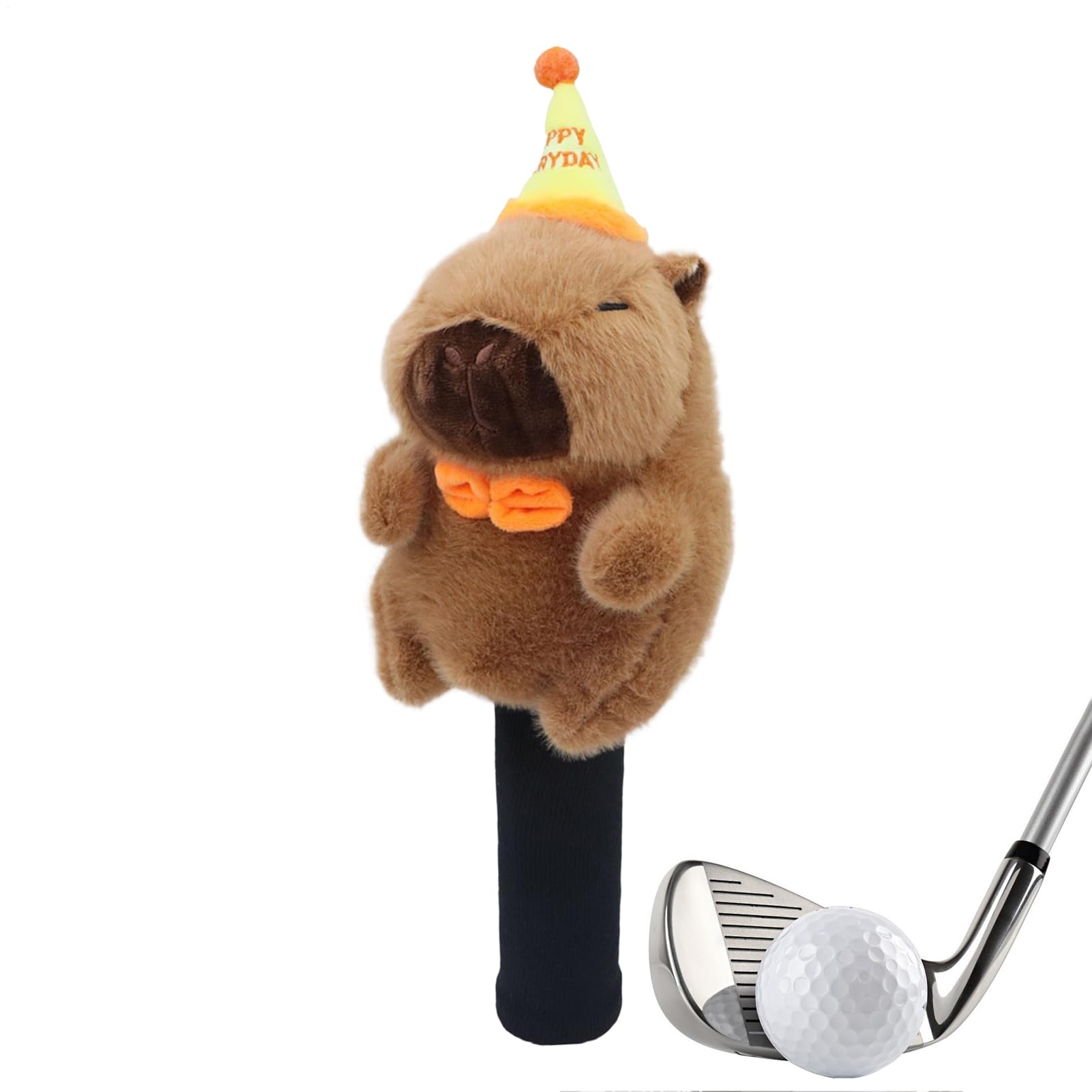 Housse décorative pour club de golf 3 bois 5 bois, motif animal fantaisiste en peluche, cadeau pour papa, convient pour les cours, les jeux de bienfaisance, les événements caritatifs