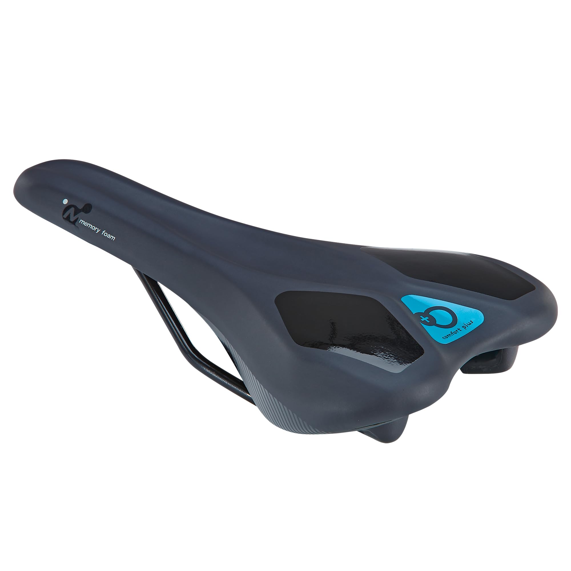 Prophete MTB Saddle with Memory Foam - Lightweight Mountain Bike Saddle, Ergonomic and Slim for Sporty Sitting Position, 279 x 142 mm, Comfortable Bicycle Saddle for Mountain and Trail Riding