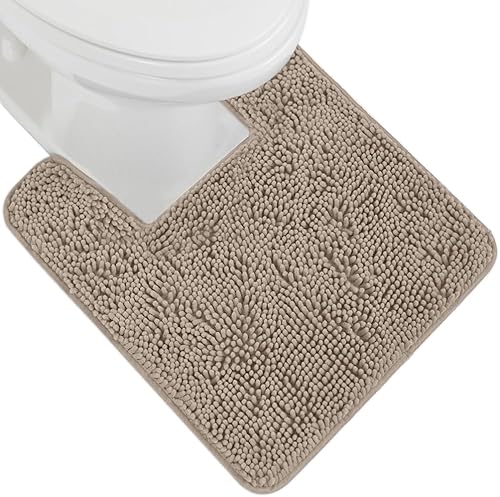 Vista 60 de Gorilla Grip - Tapete de baño de felpilla gruesa, suave y absorbente, secado rápido, de microfibra, con reverso de caucho, para piso de ducha, Nube