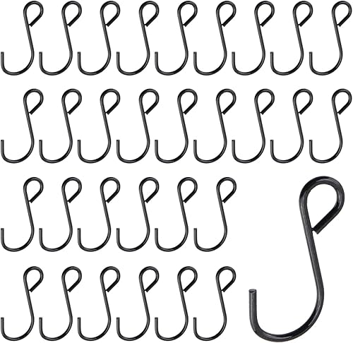 Vista 41 de T Tulead 40 piezas de mini ganchos ligeros S ganchos de hierro para colgar joyas de 1 x 0.7 pulgadas