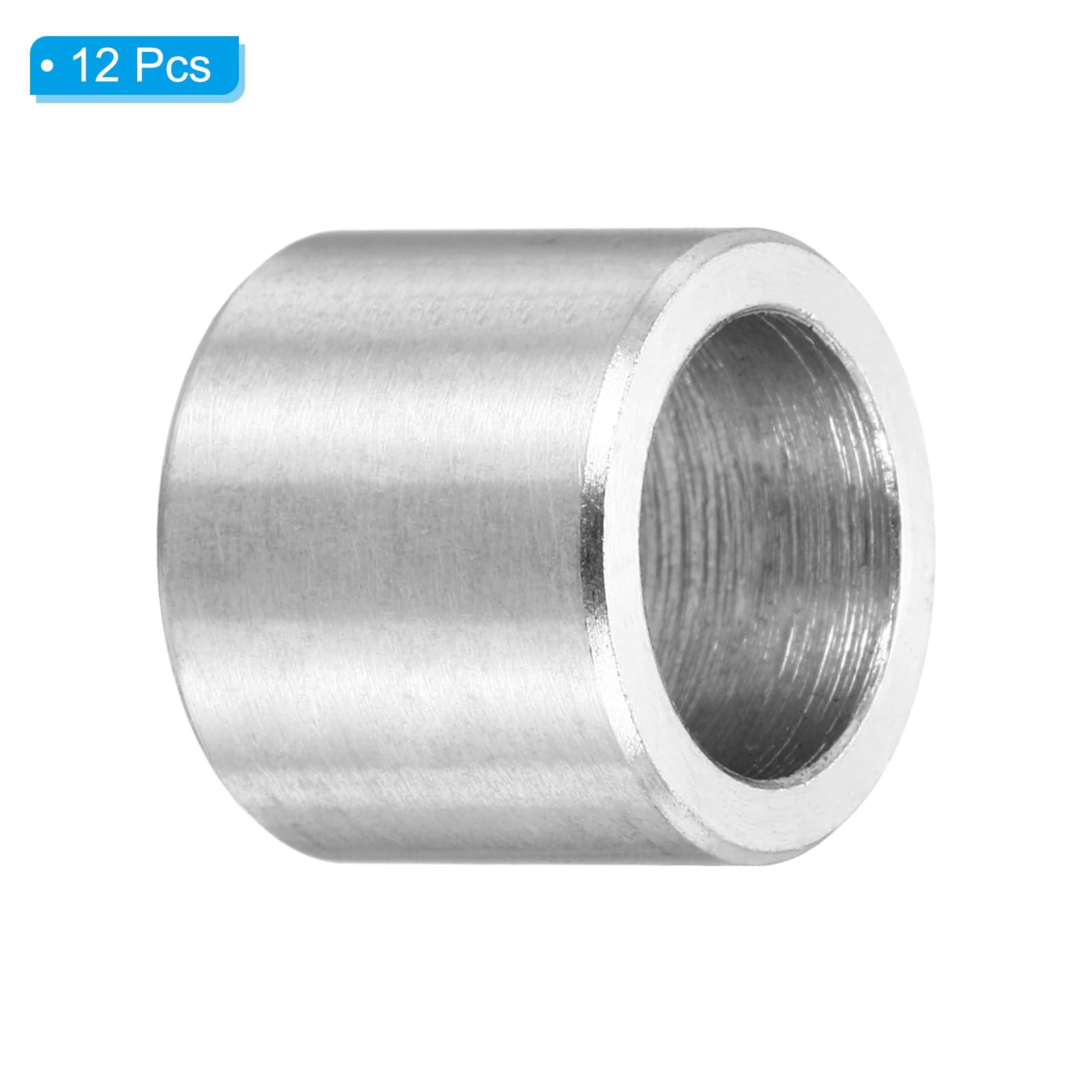 PATIKIL M9 Stainless Steel Spacers, 12Pcs Metal Spacer 9mm ID x 12mm OD x 10mm L Screw Standoff for 11/32" or M9 Screw - Image 3