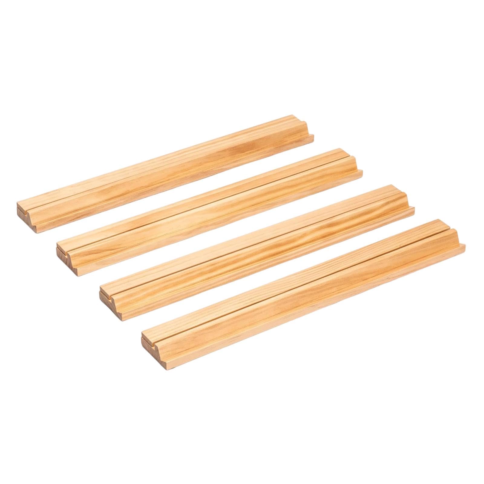4 Soportes de Mahjong de 44 Cm, Bandejas Ligeras, Accesorios para Juegos de Mesa para Noches de Juegos, Reuniones, Fiestas Y Familias, Madera