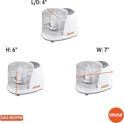 Vista 16 de IMUSA USA GAU-80319B - Mini picador de 1.5 tazas, color negro