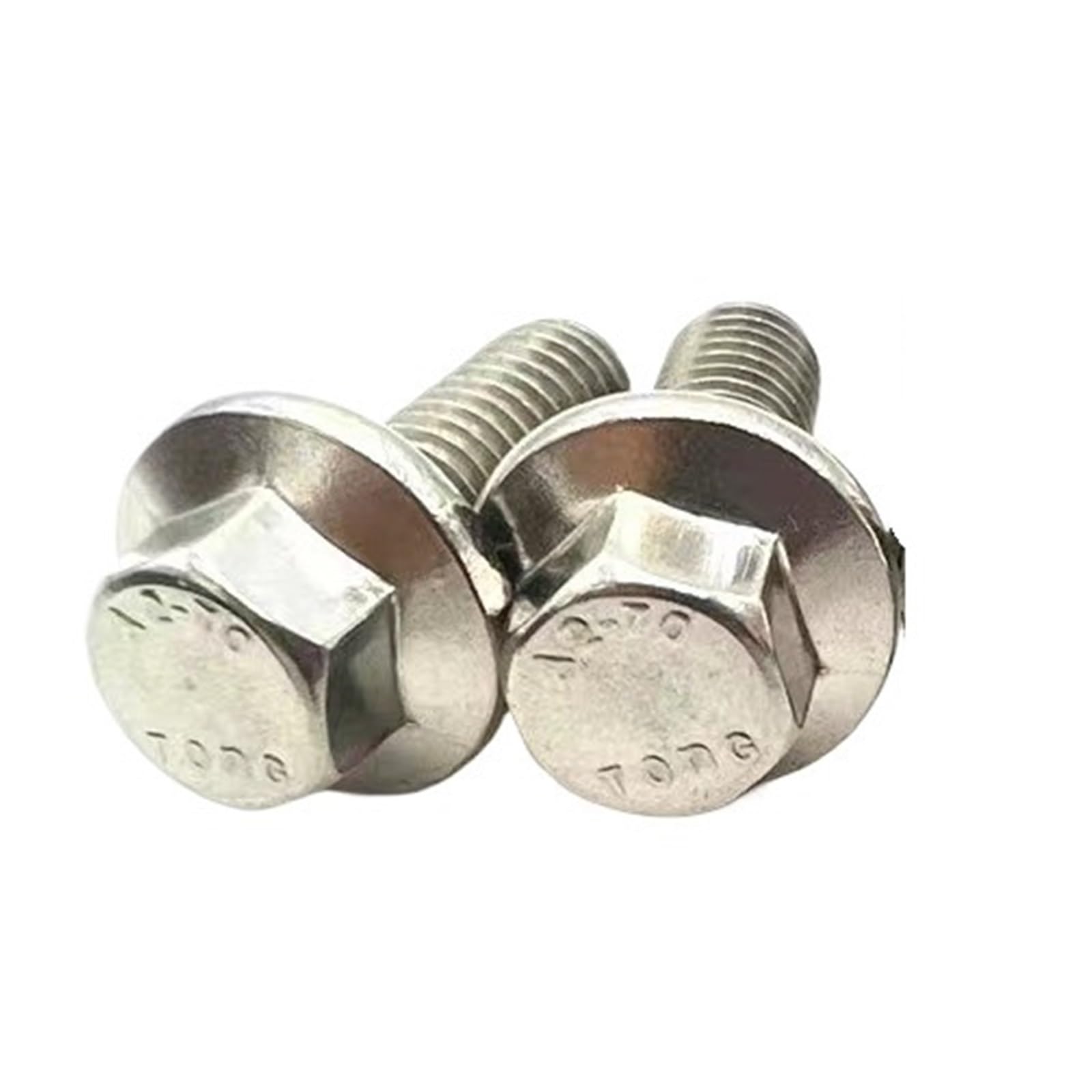 2-10 Pz M5 M6 M8 M10 M12 A2-70 In Acciaio Inox 304 GB5787 Testa Esagonale Seghettata Flangia Vite Rondella Bullone