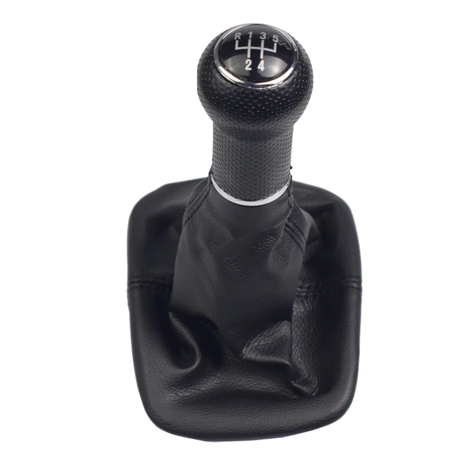 Jeocoai 5 Speed Black Car Gear Knob 5 For Speed Manual Transmission Mt Gear Shift Knob Gaiter Handle For Volkswagen(5 Speed Black)