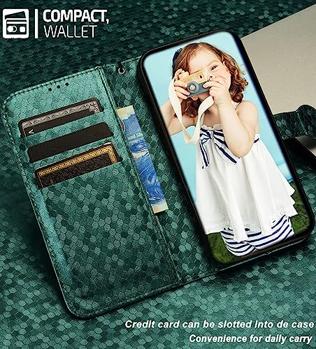 SHIEID Wallet Case for Oukitel C51, Oukitel C51 Magnetic Enclosed Dot Painted Phone Case - Image 2