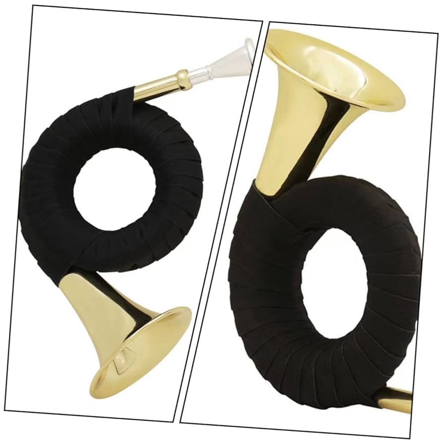 ホルン　ポストホルン　郵便ラッパ　管楽器　吹奏楽　音楽　レトロ　アンティーク i-img1200x815-