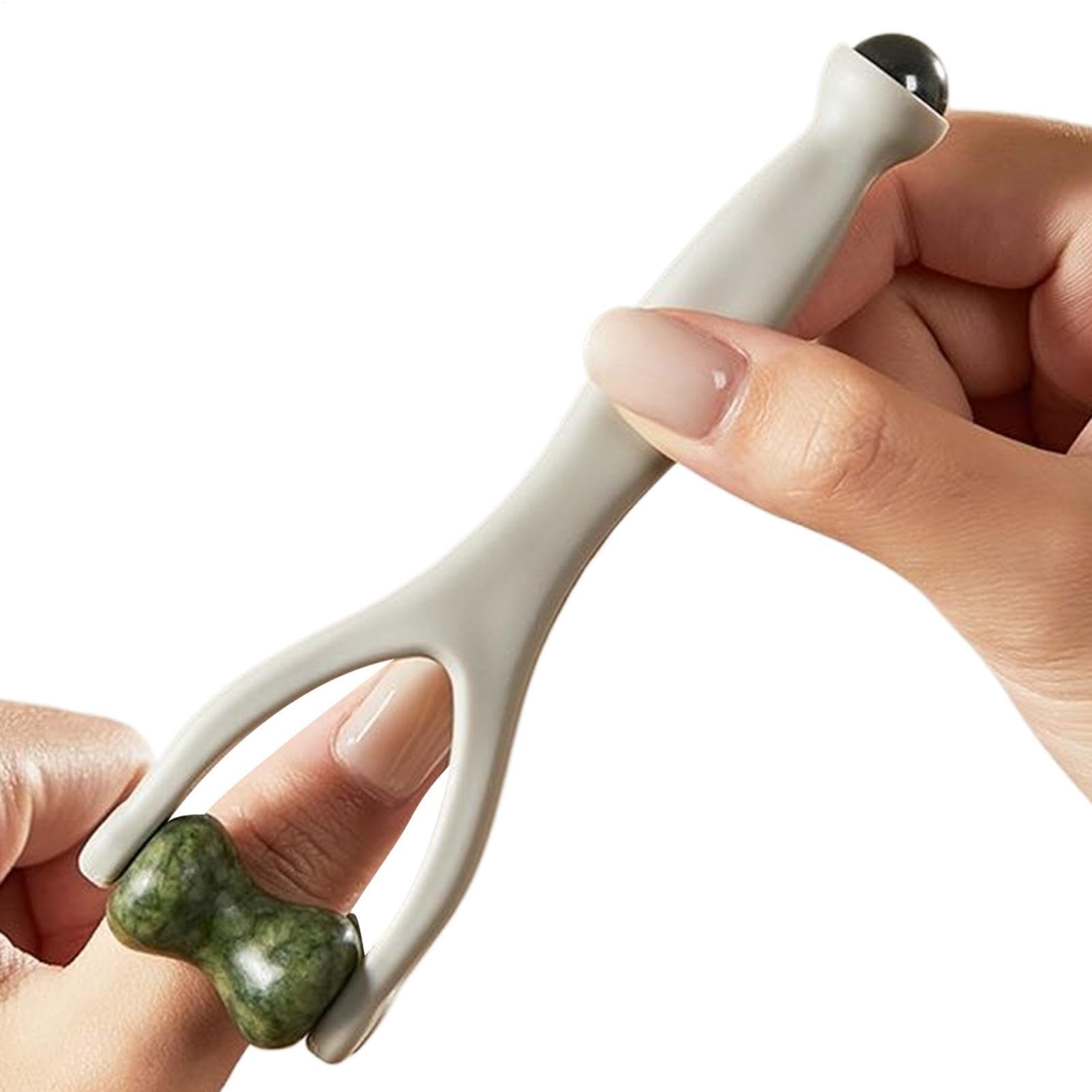 Fingermassage-Roller Jadestein Zur Handlichen Tragbaren Entspannung | Finger- und Handmassagegeräte für den Salon, Zuhause, Reisen, Büro, Wohnheim, Geschäftsreisen, den täglichen Gebrauch, für