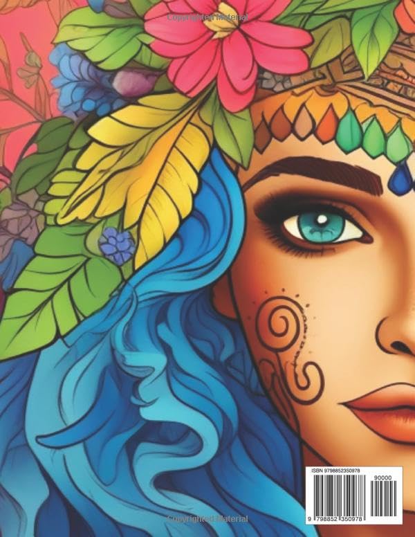 Vista 2 de Serenity in Patterns A Boho Coloring Book with 150 Pages of Artistic Delight