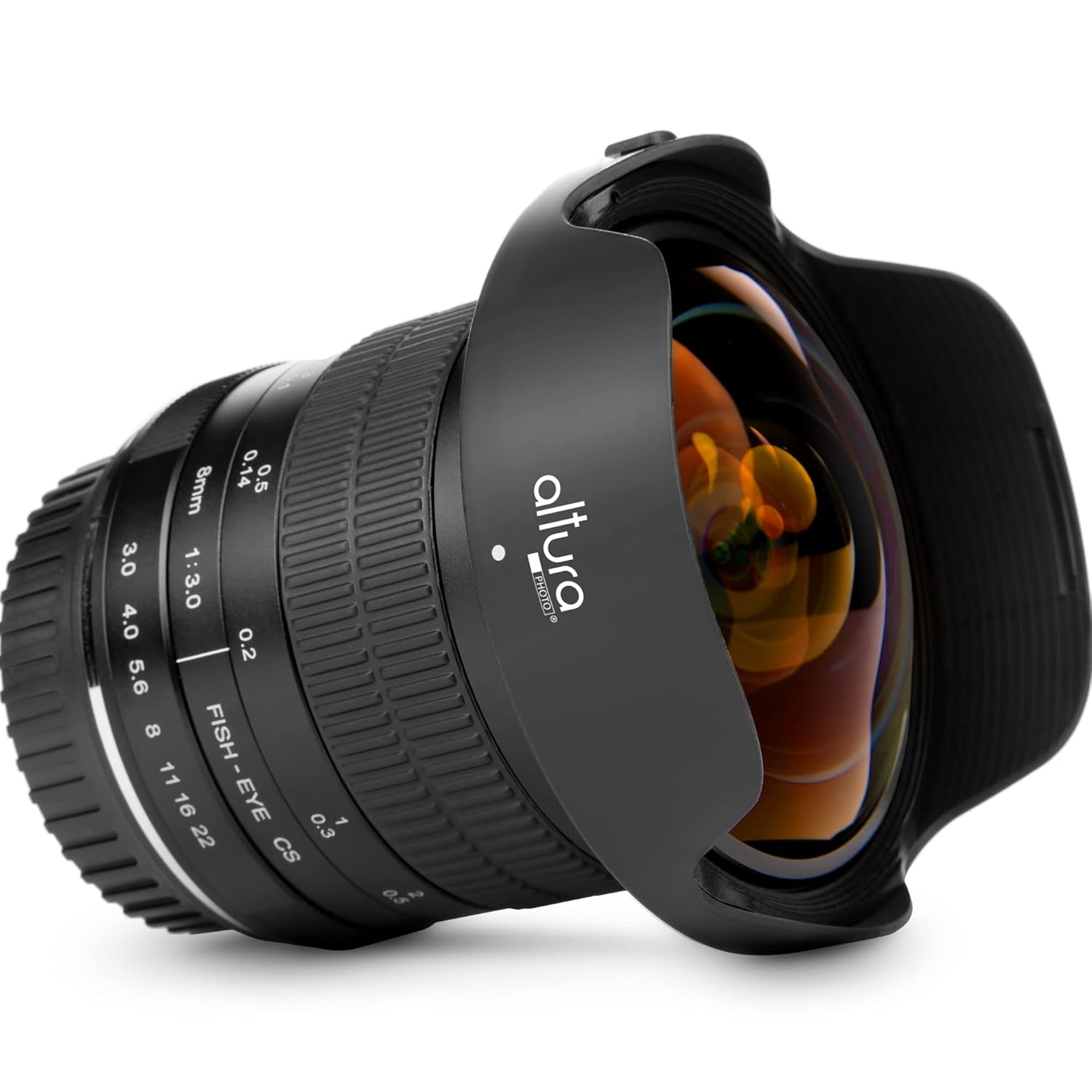 Altura Photo 8mm f/3.0 Professional Ultra Wide Angle Aspherical Fisheye Lens for Canon EOS 90D 80D 77D Rebel T8i T7 T7i T6i T6s T6 SL2 SL3 DSLR Cameras