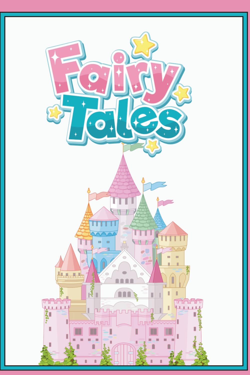 Fairy Tales Coloring Booklet Grayscale Lined Illustrations