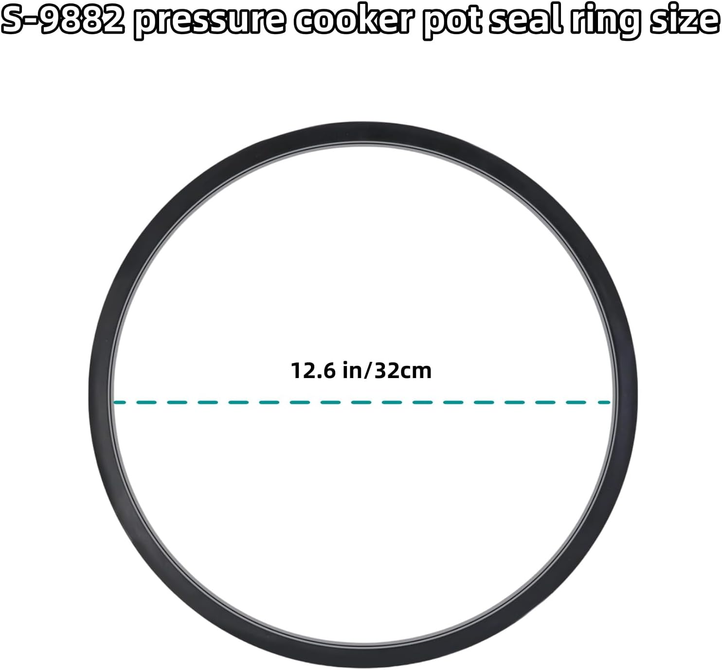 （2Pack）S-9882 Replacement Mirro Pressure Canner Gasket, Pressure Cooker Gasket Sealing Ring Fits for Mirro 12qt/16qt/22qt model M-0406 / M-0522 / M-0312 / M-0512 / M-0416 / M-0526 / M-0622