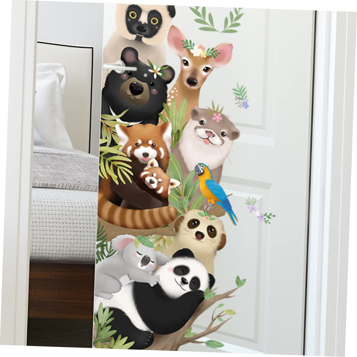 Uonlytech 3pezzi Sticker Murale Animali Creativi Adesivi Rimovibili Per Decorazione Camera e Salotto Facile Da Applicare Adatto Superfici Lisce Resistente