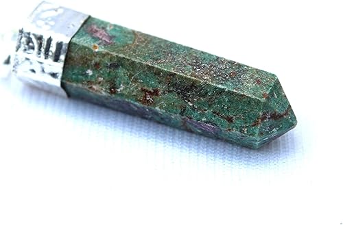 Vista 7 de Jet International Nuevo colgante de punto de fucsia rubí conjunto curativo Reiki Chakra equilibrio buena suerte