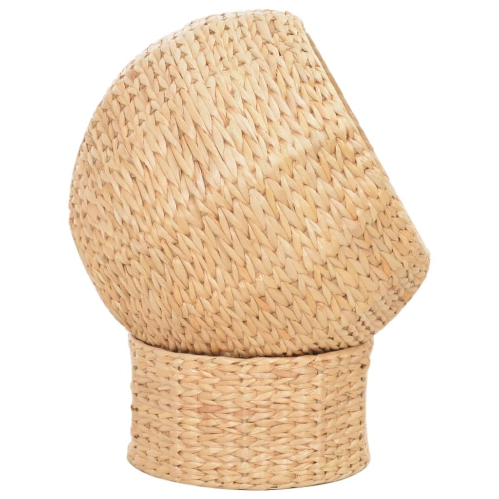 Katzenkorb Seegras - Handgefertigte Katzenhöhle mit herausnehmbarem Kissen, Natur-Katzenhaus Ø 35 cm, Höhe 45 cm, Gemütliches Katzenbett für drinnen