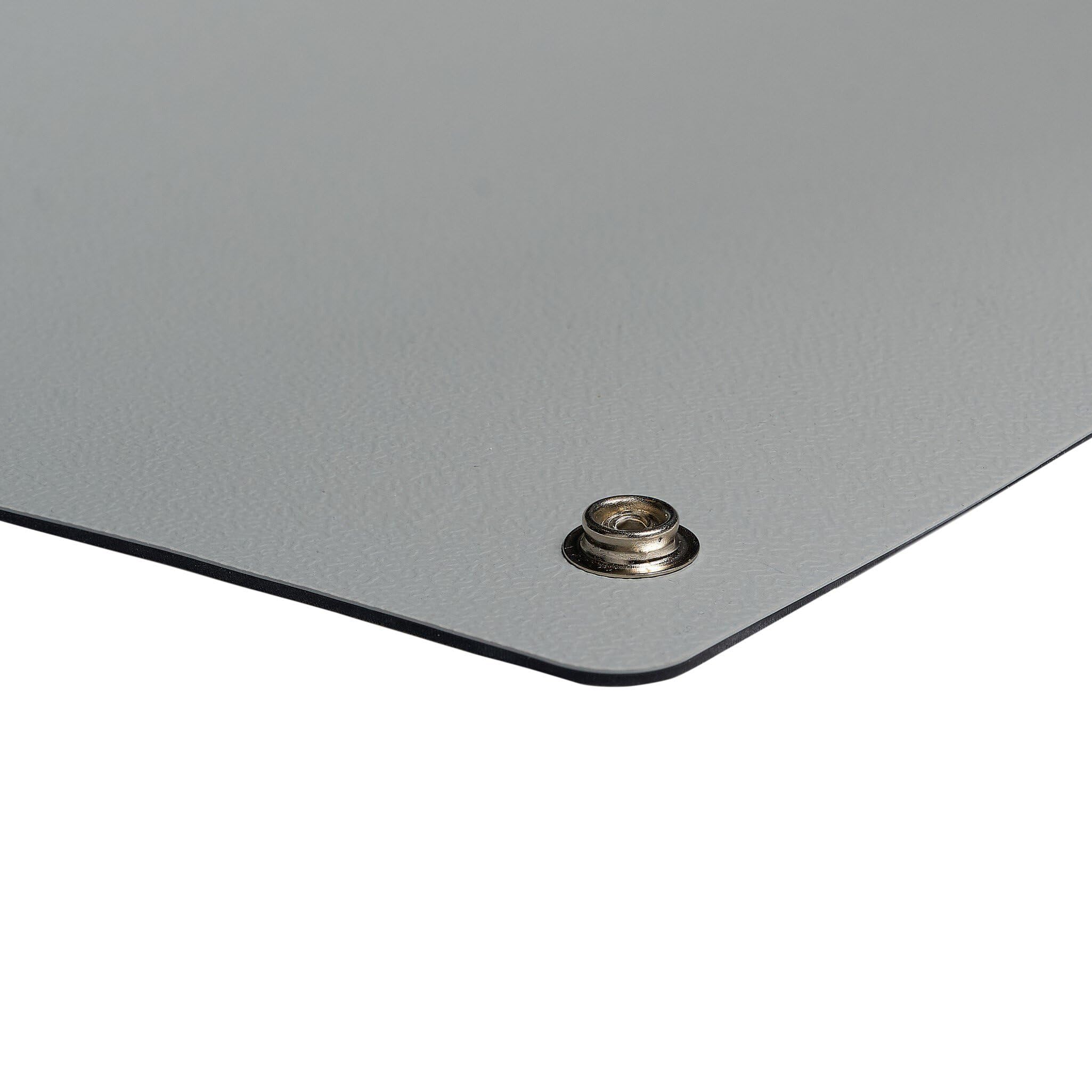 SafeGuard ESD-Tischmatte Premium, grau, 1200 x 800 x 2 mm, Zuschnitt mit 2x 10 mm Druckknopf