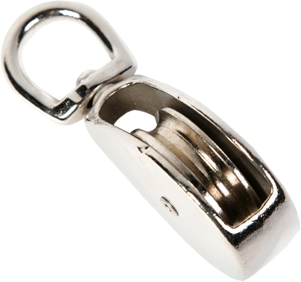 Koch Industries 0173Z Pulley Single Sheave with Swivel Eye, 1-Inch, Die-Cast Zinc