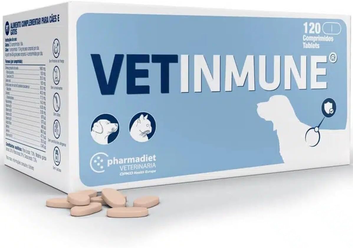 Vetinmune 120 Pills Leishmaniasis, Infections, Energy Tonic for Dogs & Cats