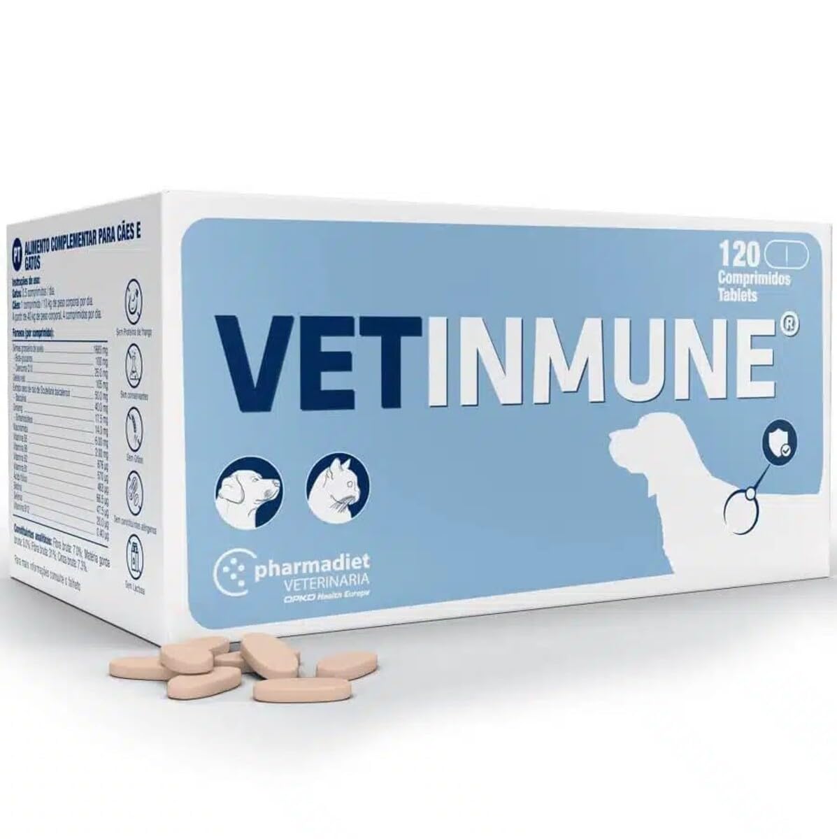 Vetinmune 120 Pills Leishmaniasis, Infections, Energy Tonic for Dogs & Cats