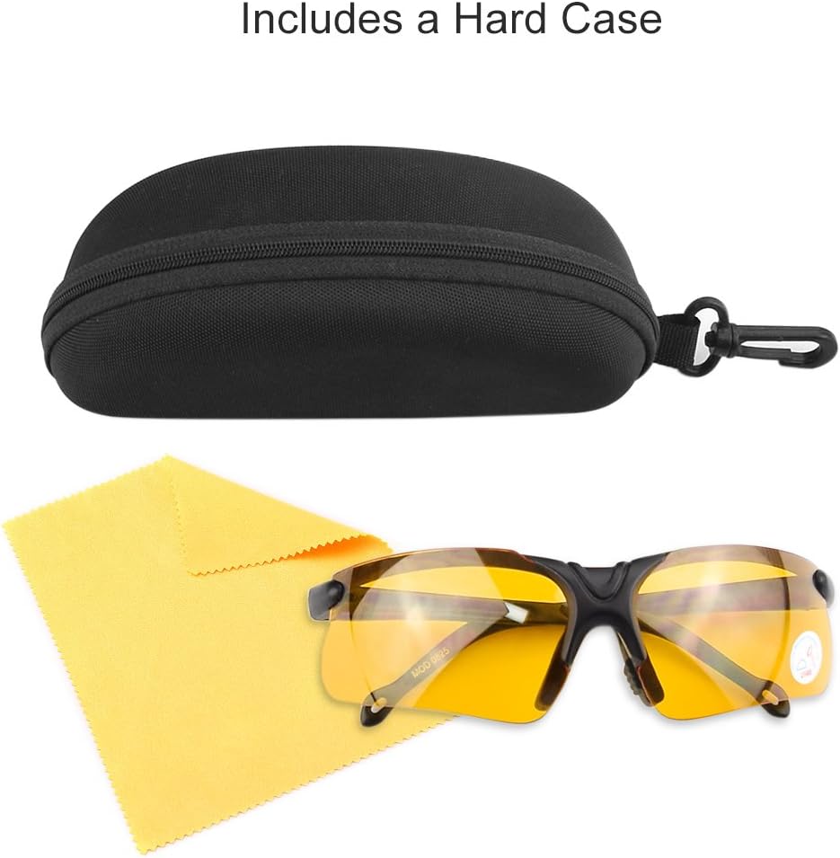 xaegistac Shooting Glasses with Case Anti Fog Hunting Safety Glasses for Adults - Image 7