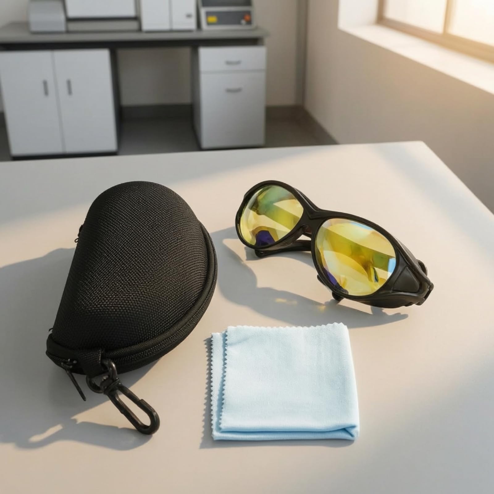 Lunettes Sécurité avec Étui Enveloppantes pour Soudage