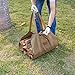 Geisofu Firewood Carrier, Waxed Canvas Bag, Heavy Duty Tote Bag for Logs, Wood Carrying Bag, Fireplace Carrier for Wood Stove Accessories, Log In Firewood Carrier Holder