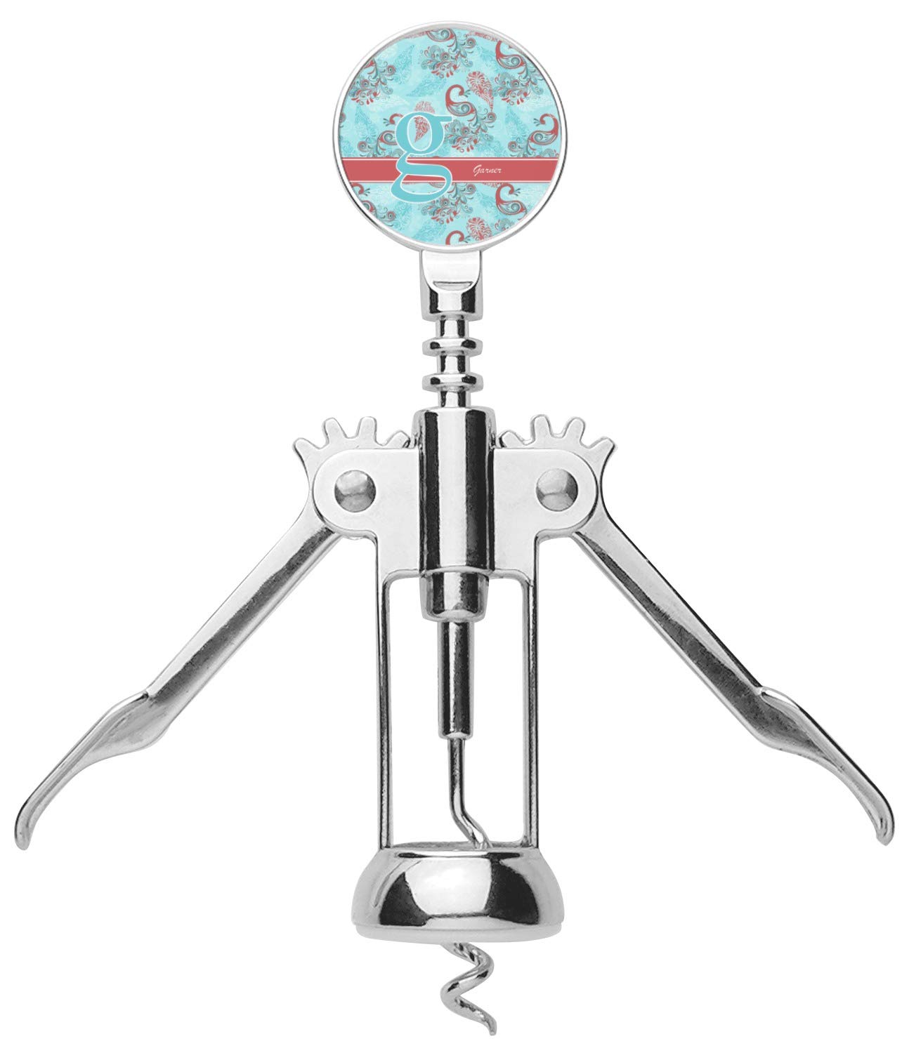Personalized Peacock Corkscrew